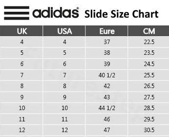 adidas adilette 22 size chart.